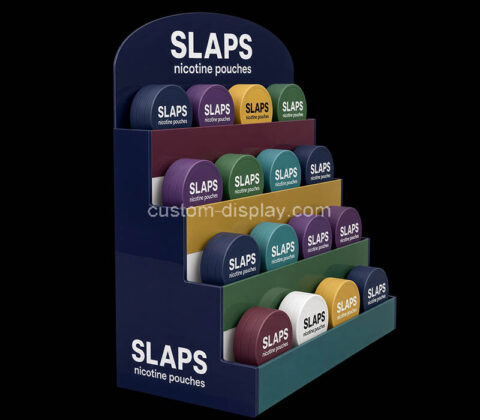 Custom acrylic SLAPS nicotine pouches display stand