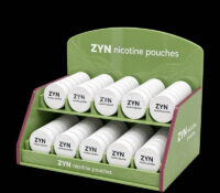 Custom acrylic retail ZYN nicotine pouches display stand CSO-2162 Custom acrylic retail ZYN nicotine pouches display stand