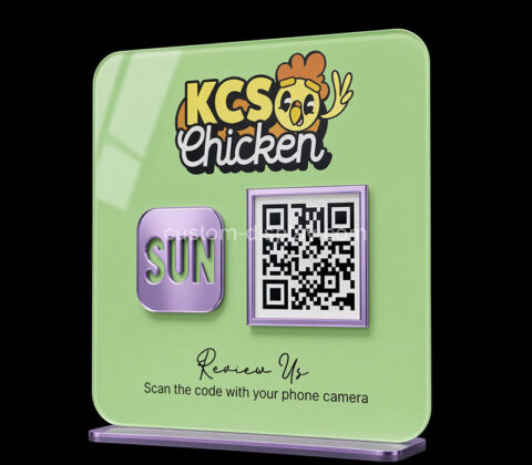 Custom acrylic payment QR code sign