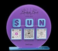 Custom acrylic QR code business sign CSS-406 Custom acrylic QR code business sign