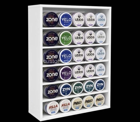 Custom acrylic retail nicotine displays