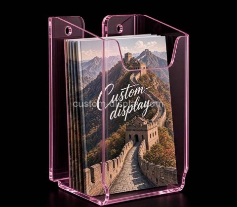 Custom wall brochure holder