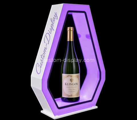Custom retail wine bottle LED displays