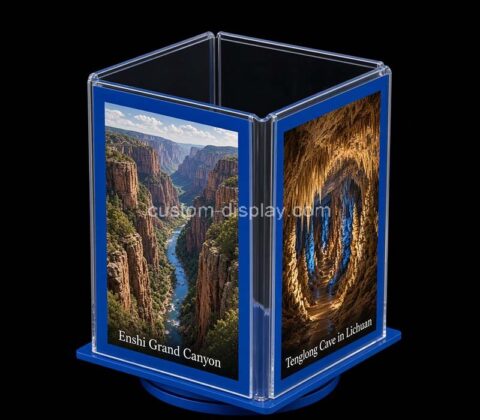 Custom 4 sided turnable sign holder