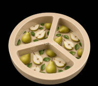 Custom mini round 3 pocket tray CST-353 Custom mini round 3 pocket tray